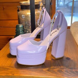 Sheln Light Purple Platform Heels